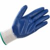 Global Industrial Latex Coated String Knit Work Gloves, Natural/Blue, Medium, 1-Dozen 708355M